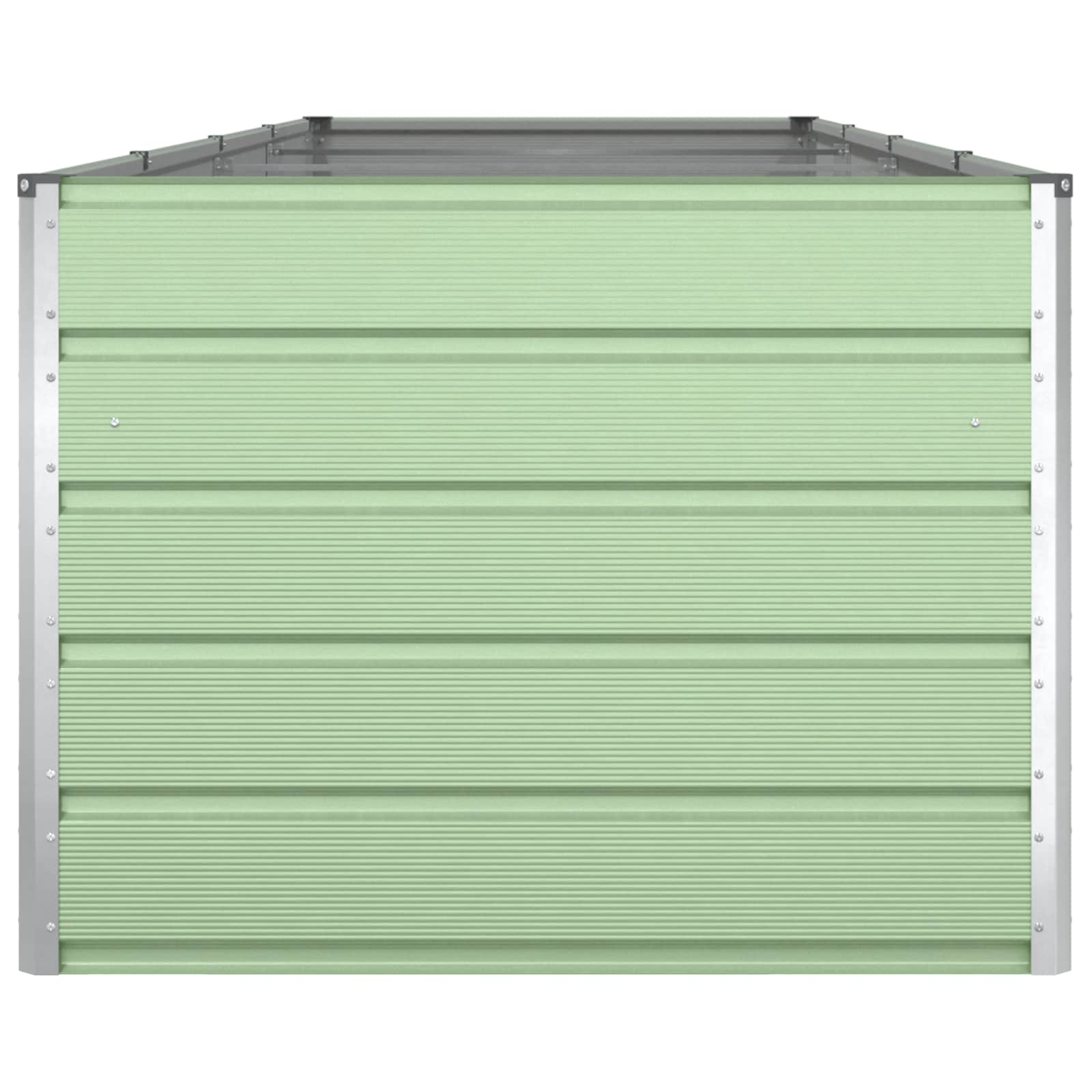 Plantekasse Pastel Grøn 385 x 100 x 75 cm Galvaniseret stål