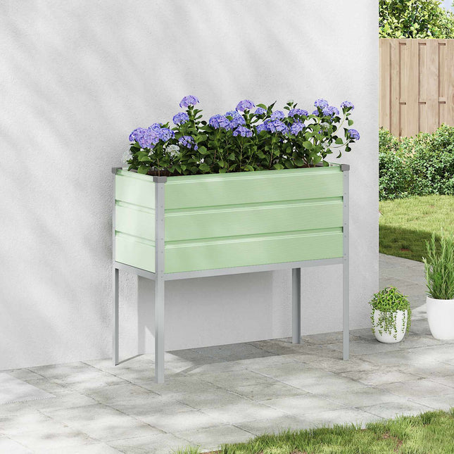 Plantekasse Pastelgrøn 100 x 45 x 90 cm Galvaniseret stål