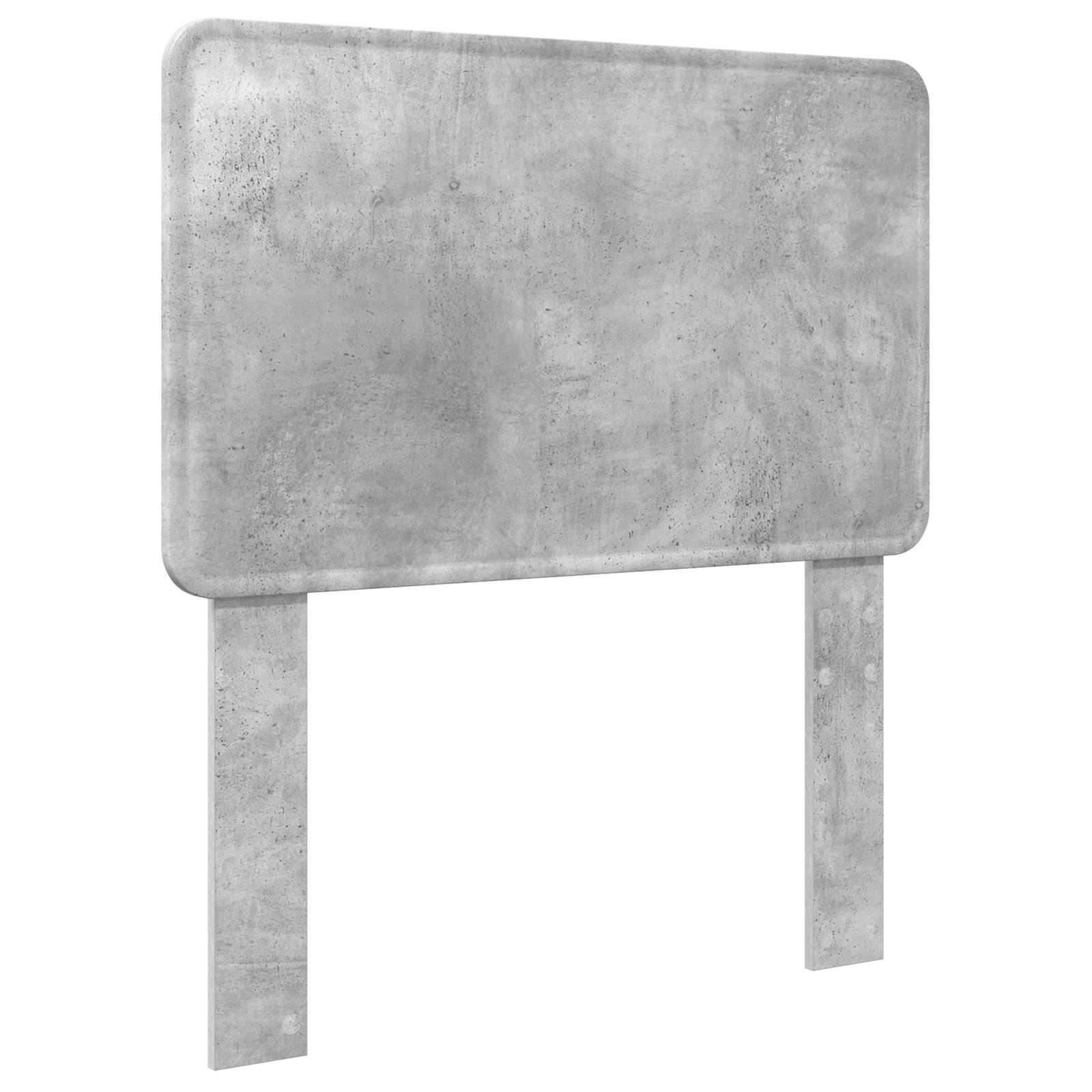 Sengestel med hovedgærde Beton 90 x 200 cm Massiv fyrretræ
