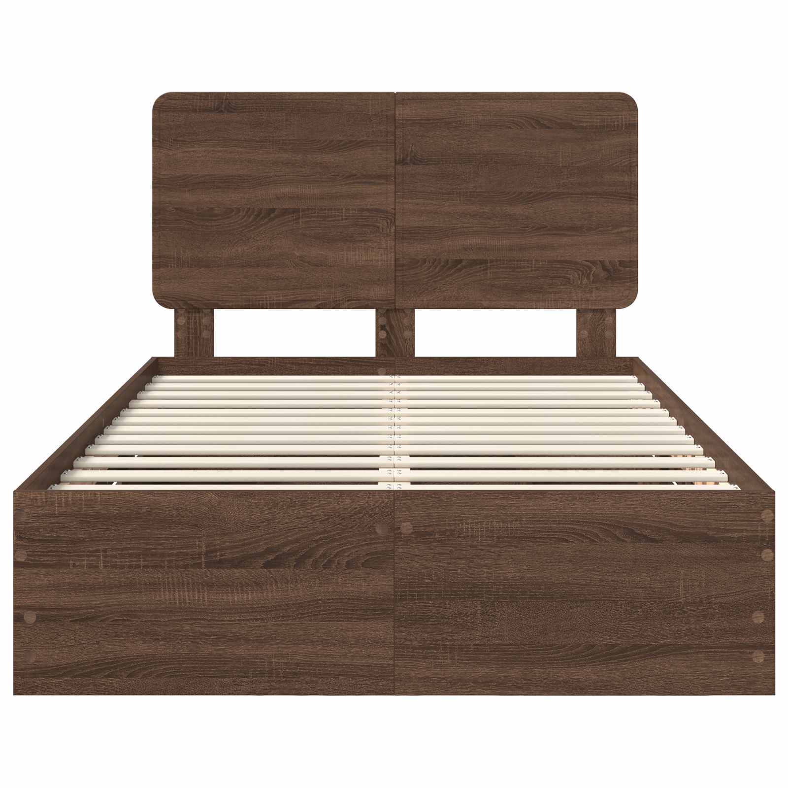 Sengestel med skuffe Brun eg 120 x 190 cm Ingeniørtræ