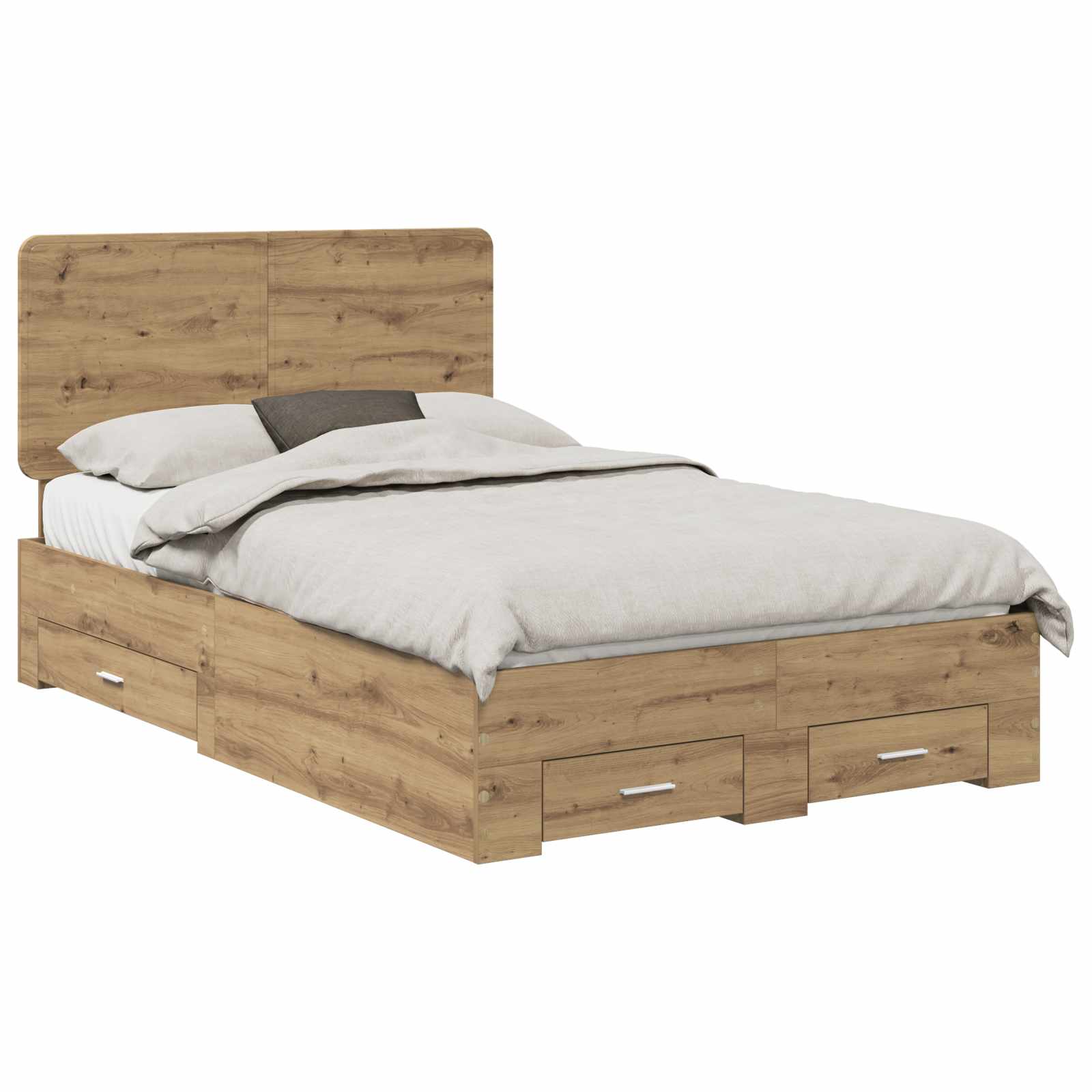 Sengestel Artisan Egetræ 120 x 190 cm Konstrueret træ