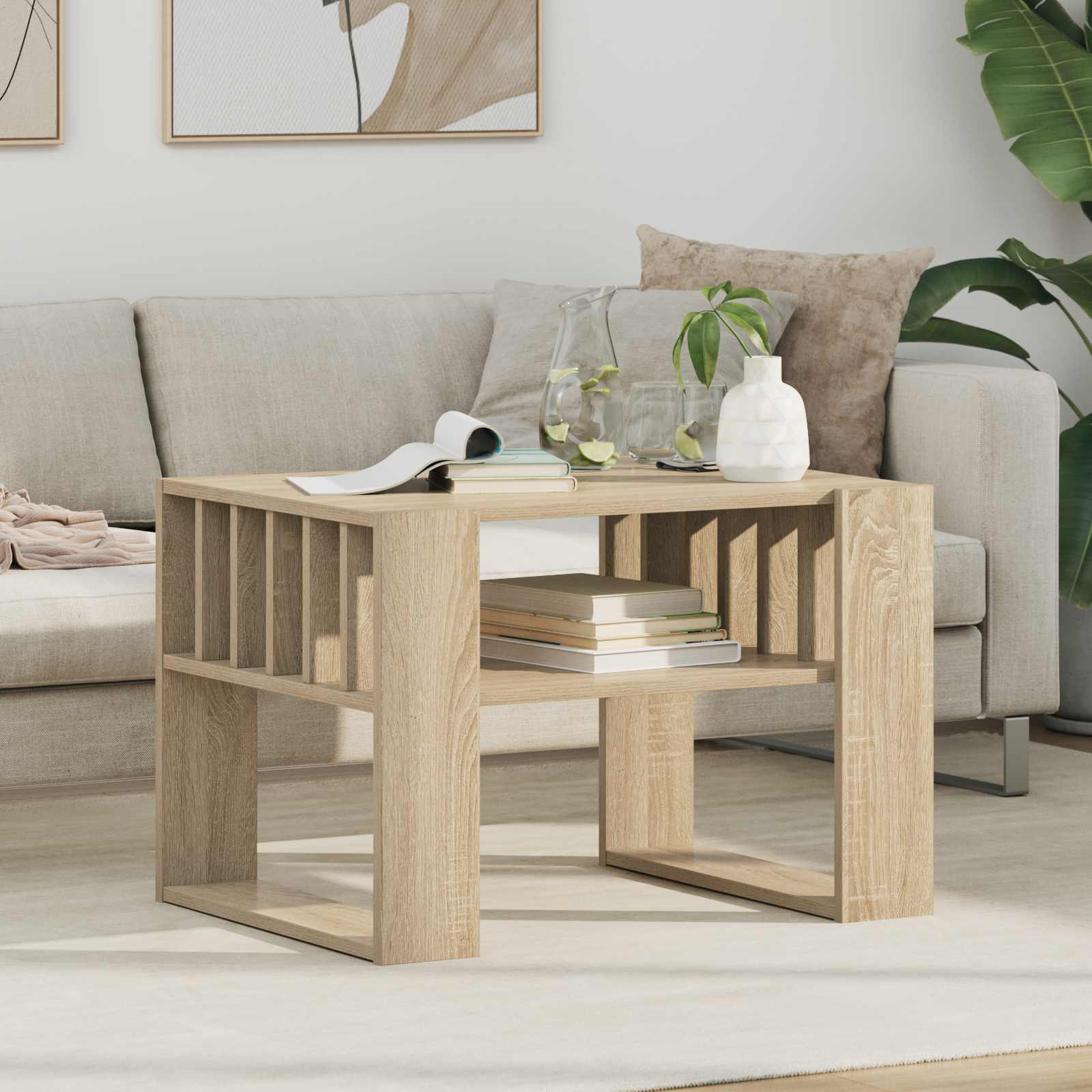 Sofabord Sonoma eg 66 x 49,5 x 45 cm Konstrueret træ