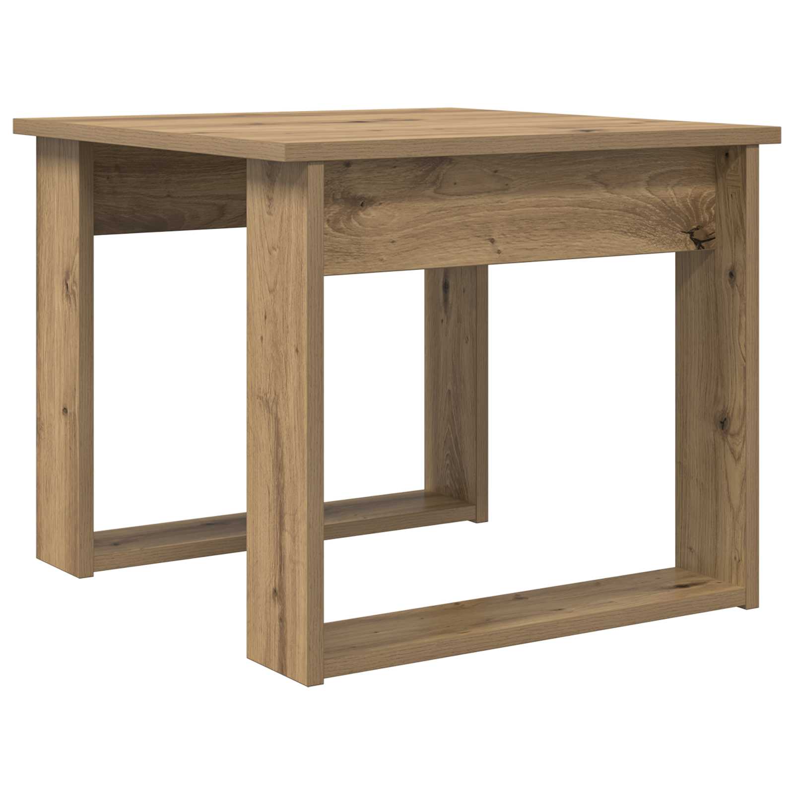 Kaffebord Sæt 2 pcs Artisan Egetræ Konstrueret træ