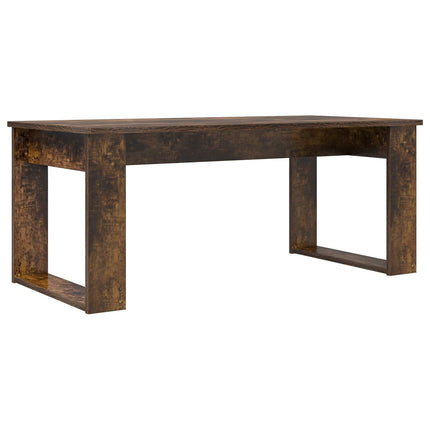 Kaffebord Sæt 2 stk. Røget eg 100 x 50 x 42 cm Konstrueret træ