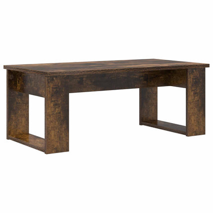 Kaffebord Sæt 2 stk. Røget eg 100 x 50 x 42 cm Konstrueret træ