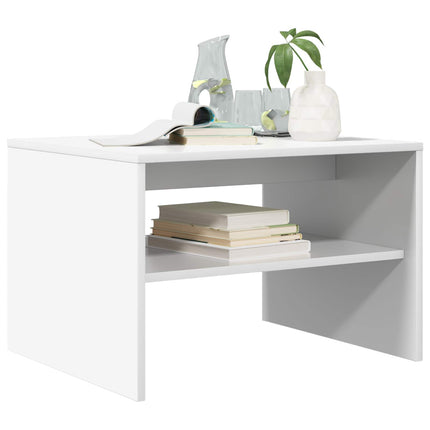 Sofabord Hvid 60 x 50 x 40 cm Konstrueret træ