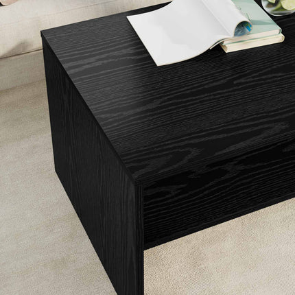 Sofabord Sort eg 80 x 50 x 40 cm Konstrueret træ