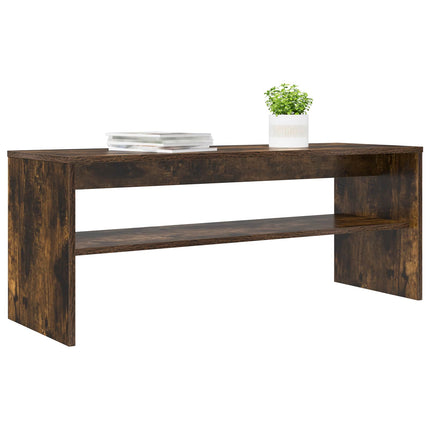 TV-skab 100 x 35 x 40 cm Røget eg Konstrueret træ
