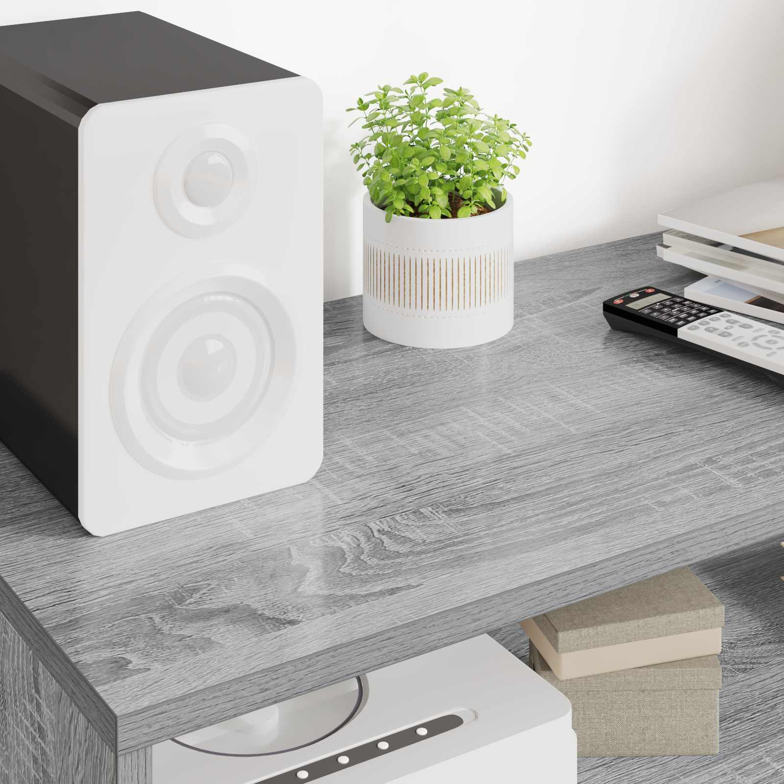 TV-skab Grå Sonoma 100 x 35 x 40 cm Konstrueret træ