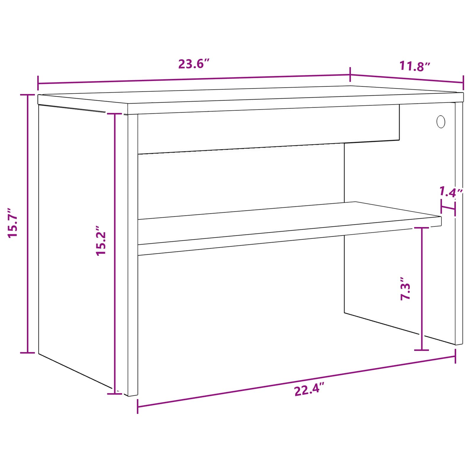 TV-skab Sort eg 60 x 30 x 40 cm Konstrueret træ