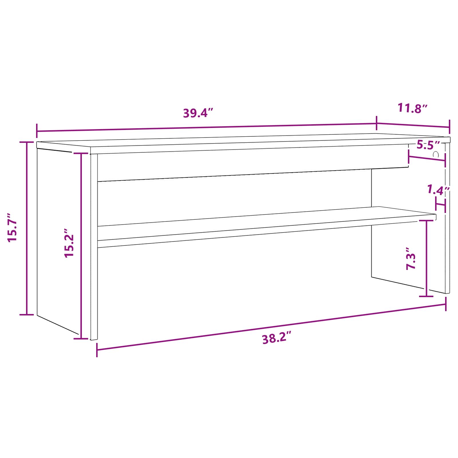 TV-skab Sort eg 100 x 30 x 40 cm Konstrueret træ