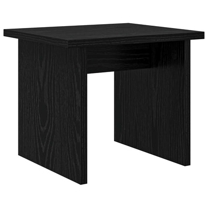 Sko skab med hylde med opbevaring 2 pcs Sort eg Konstrueret træ