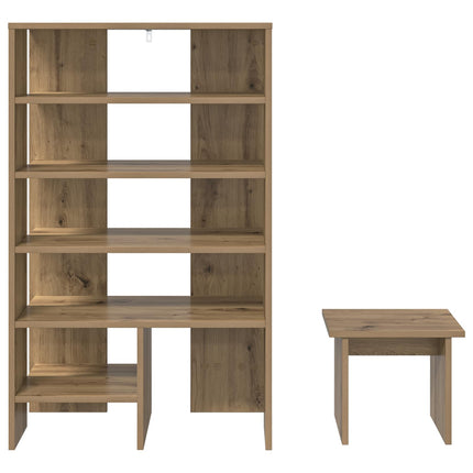 Sko skab 2 stk. 62 x 35 x 100 cm Konstrueret træ Artisan Egetræ