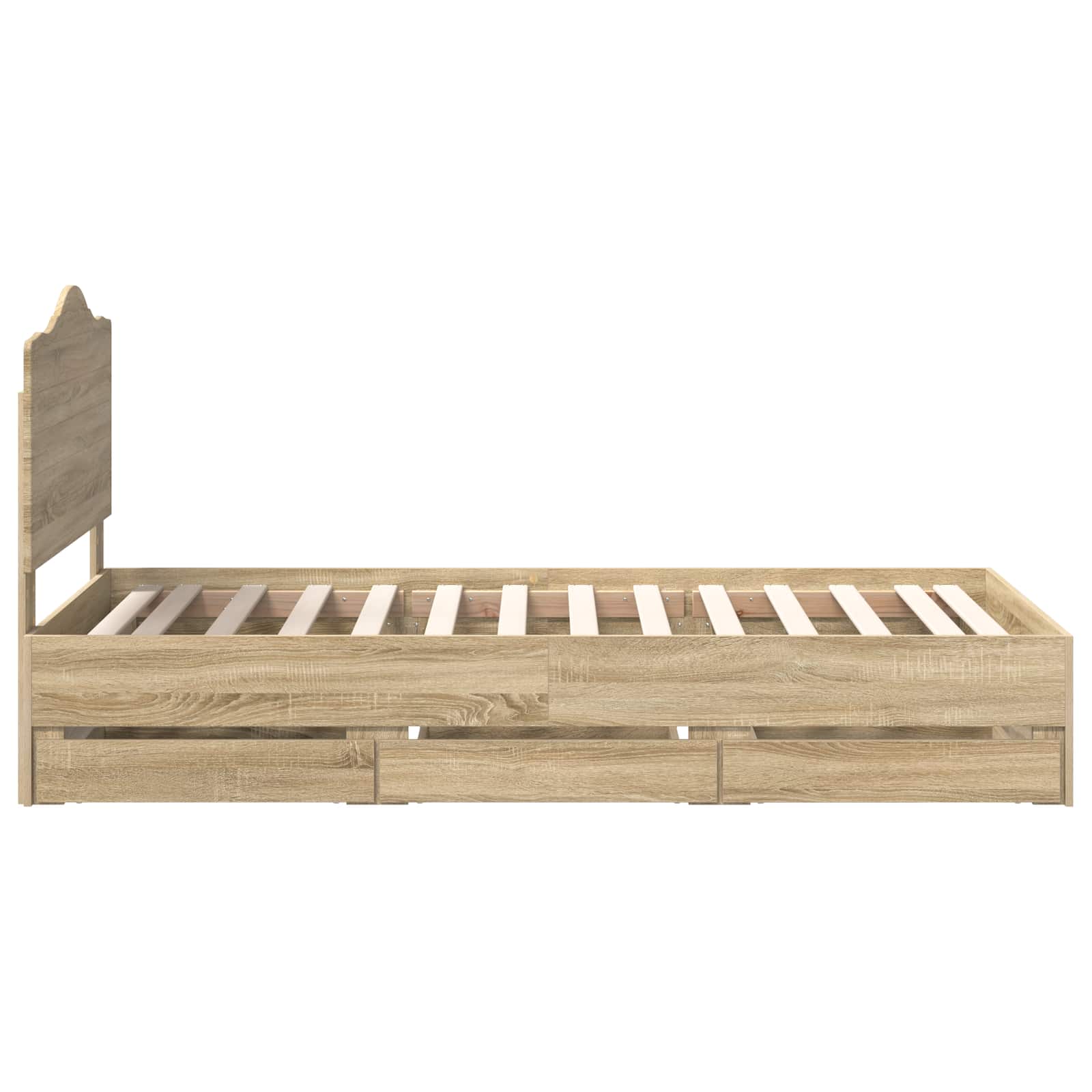 Sengestel med skuffe Sonoma eg 75 x 190 cm Ingeniørtræ