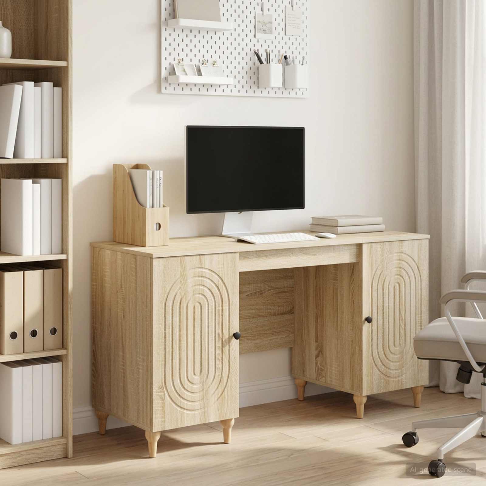 Bord Sonoma-eg 142,5 x 50 x 75 cm Konstrueret tr