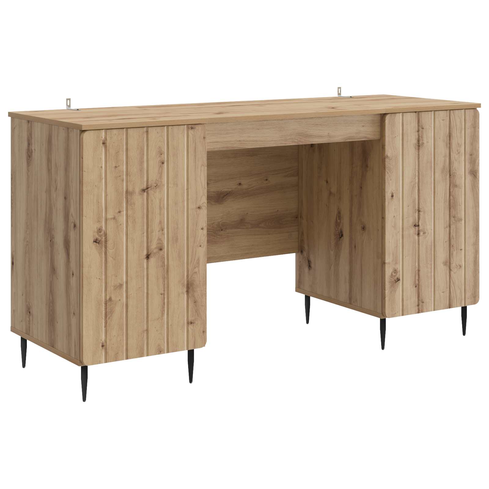 Bord med hylde Artisan-eg 142,5 x 50 x 75 cm Konstrueret træ