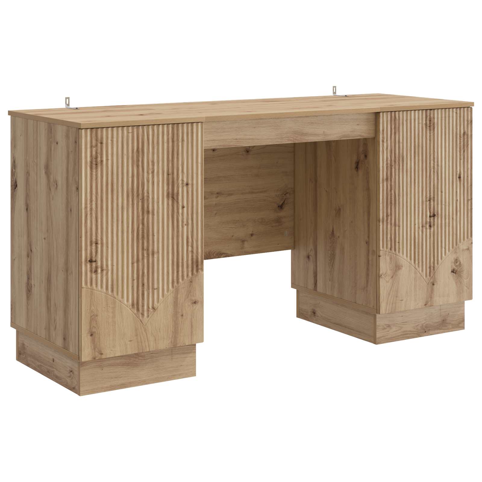 Bord med hylde Artisan-eg 142,5 x 50 x 75 cm Konstrueret træ