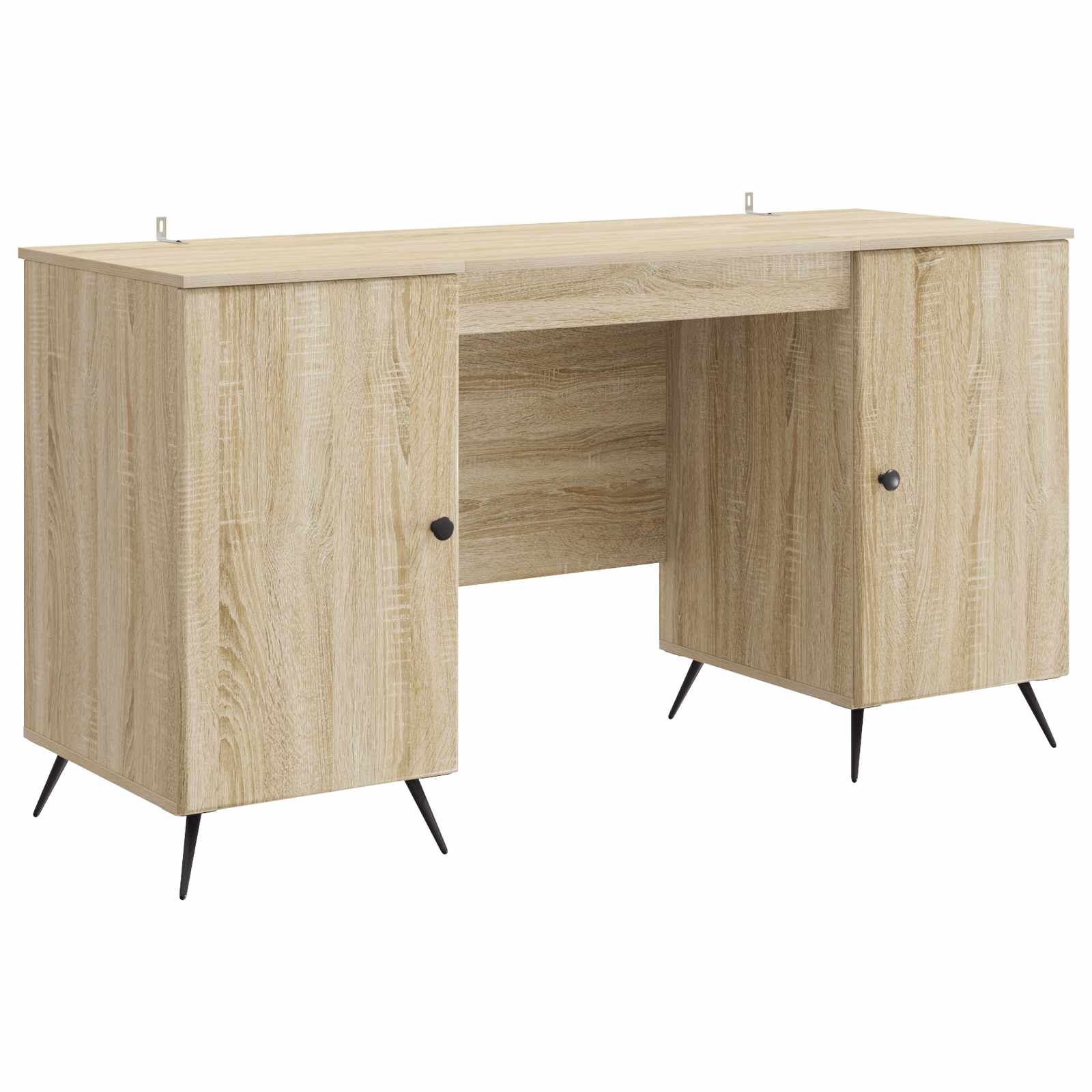 Bord med hylde Sonoma-eg 142,5 x 50 x 75 cm Konstrueret træ