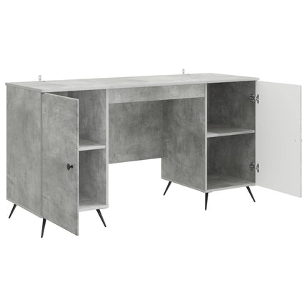 Bord Betongrå 142,5 x 50 x 75 cm Konstrueret træ