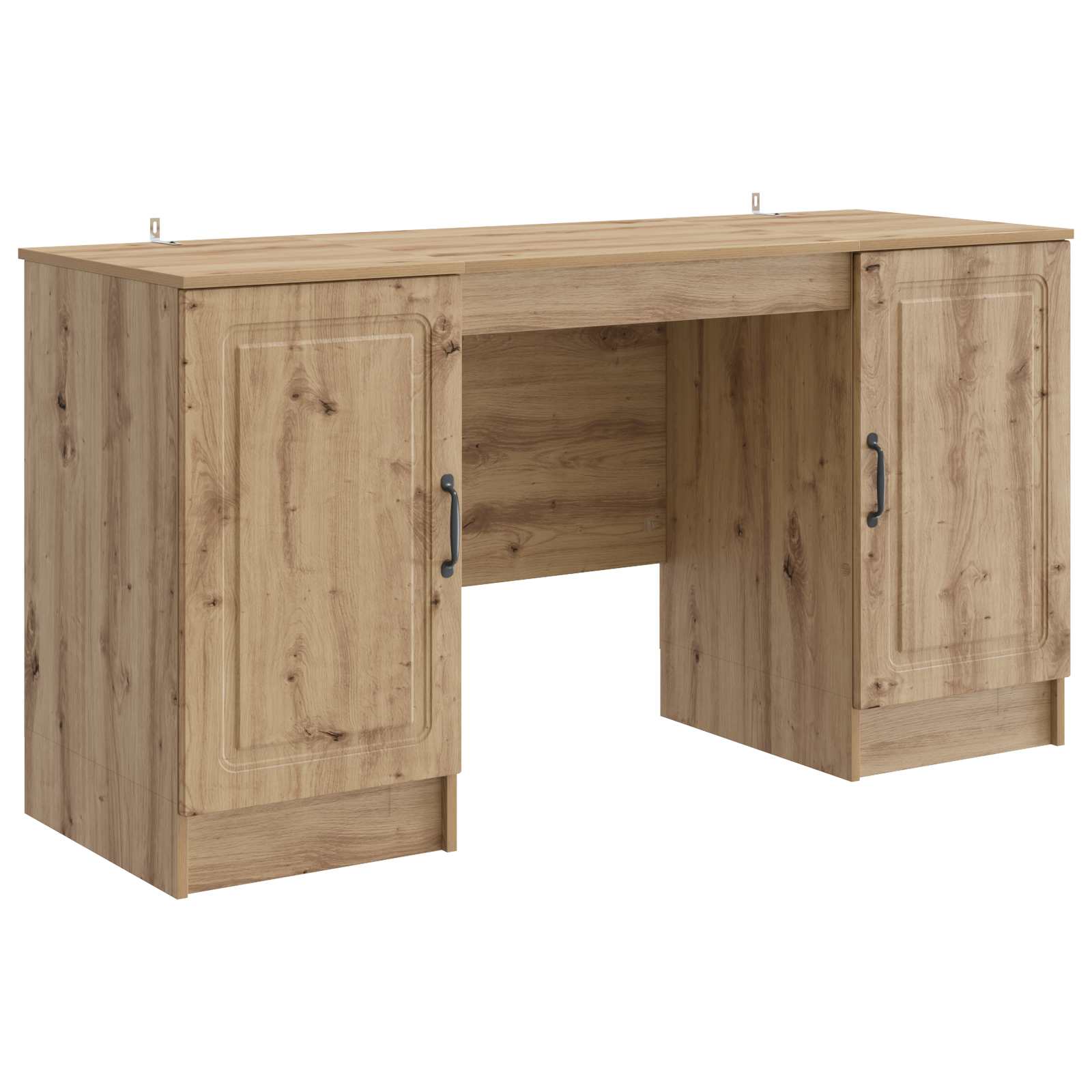 Bord med hylde Artisan-eg 142,5 x 50 x 75 cm Konstrueret træ