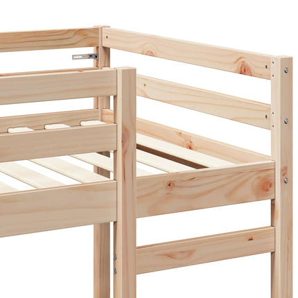 Hemsengramme Naturfarvet 90 x 200 cm Massiv fyrretræ