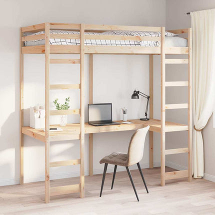 Hemsengramme Naturfarvet 90 x 200 cm Massiv fyrretræ