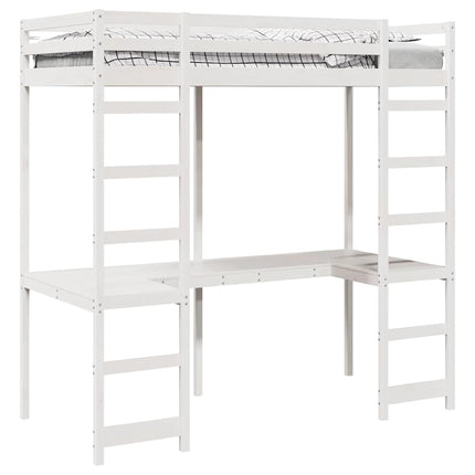 Hemsengramme Hvid 80 x 200 cm Massiv fyrretræ