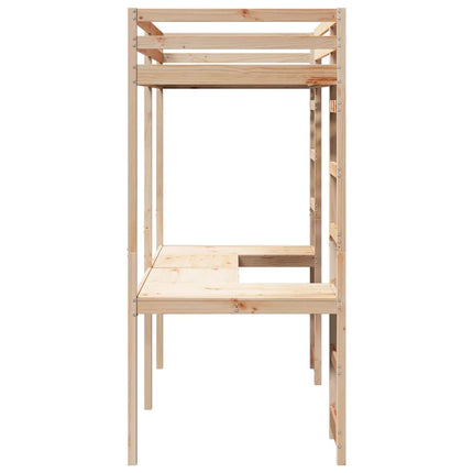 Hemsengramme Naturfarvet 90 x 190 cm Massiv fyrretræ