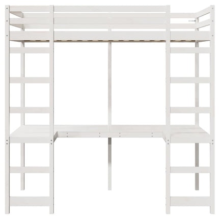 Hemsengramme Hvid 90 x 190 cm Massiv fyrretræ