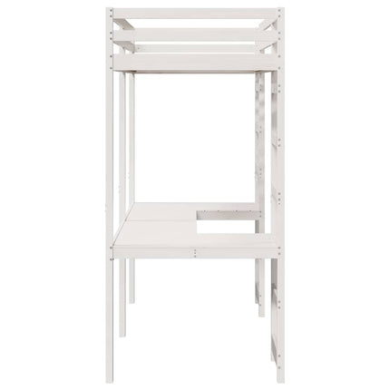 Hemsengramme Hvid 90 x 190 cm Massiv fyrretræ