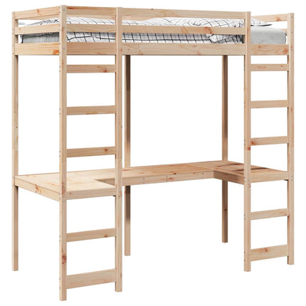 Hemsengramme Naturfarvet 75 x 190 cm Massiv fyrretræ
