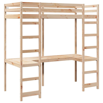 Hemsengramme Naturfarvet 75 x 190 cm Massiv fyrretræ