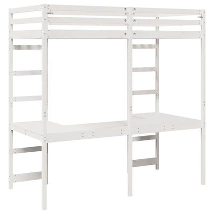 Hemsengramme Hvid 75 x 190 cm Massiv fyrretræ