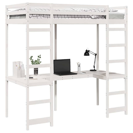 Hemsengramme Hvid 75 x 190 cm Massiv fyrretræ
