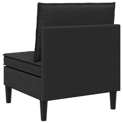 Mellem Sofa med Opbevaring Sort Fløjl