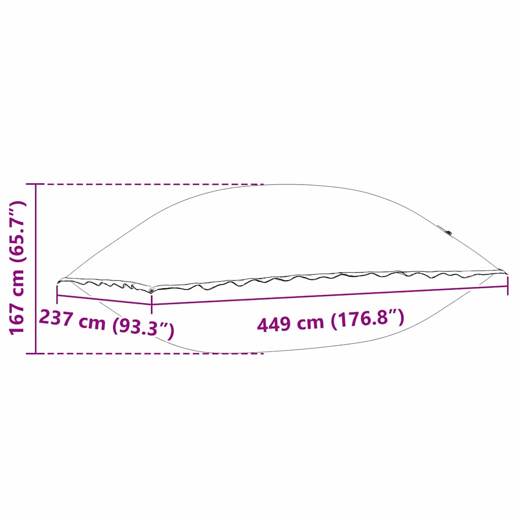 Pool Pude Blå 400 x 200 x 140 cm PVC