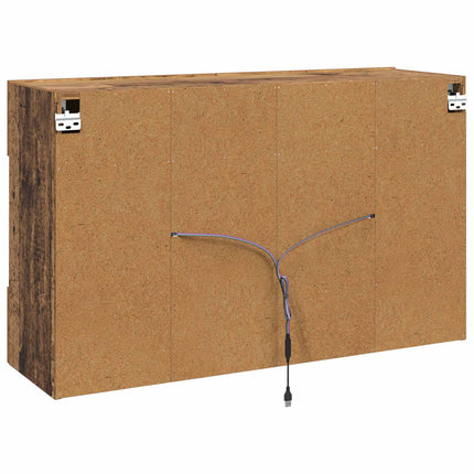 TV vægskab Gammelt træ 98,5 x 30 x 60,5 cm Konstrueret træ