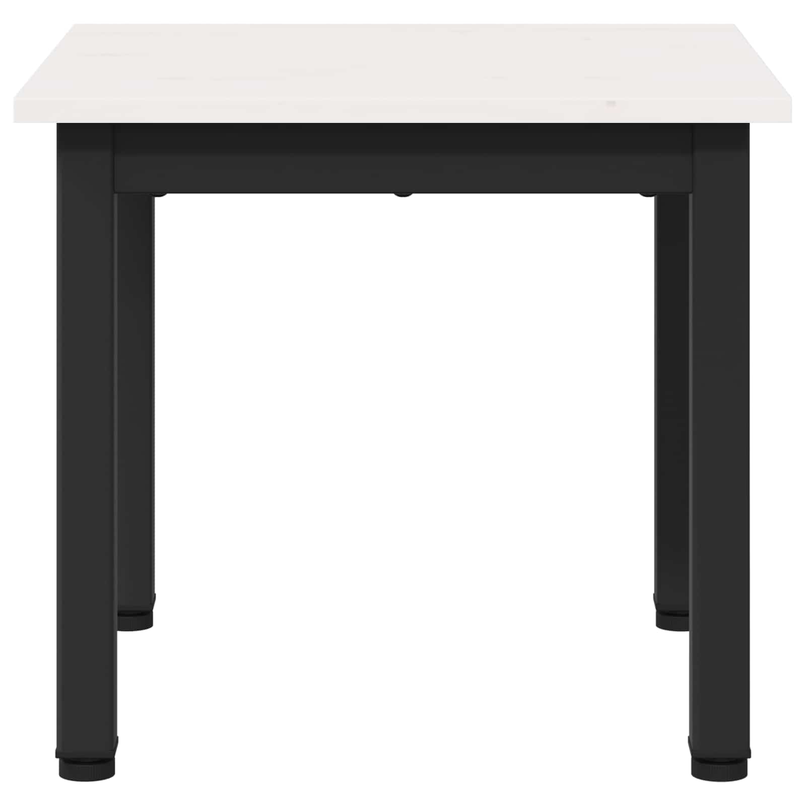 Sofabord Hvid 40 x 40 x 36 cm Massiv fyrretræ