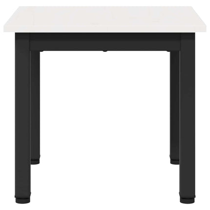 Sofabord Hvid 40 x 40 x 36 cm Massiv fyrretræ