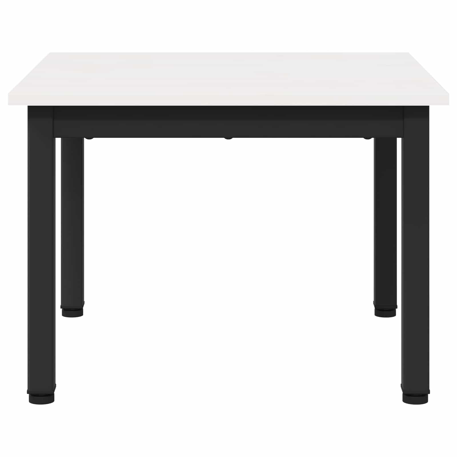 Sofabord Hvid 50 x 50 x 36 cm Massiv fyrretræ