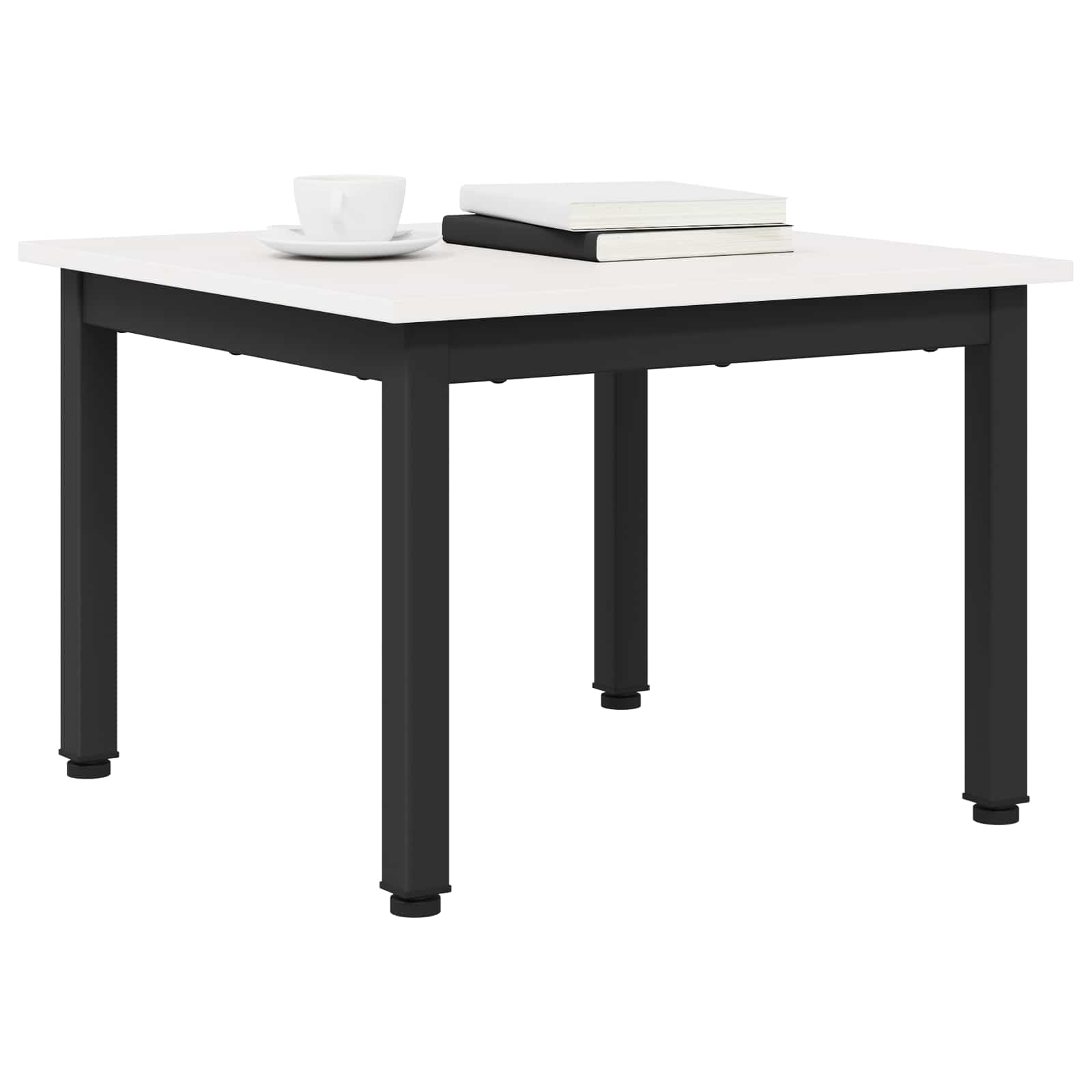 Sofabord Hvid 50 x 50 x 36 cm Massiv fyrretræ