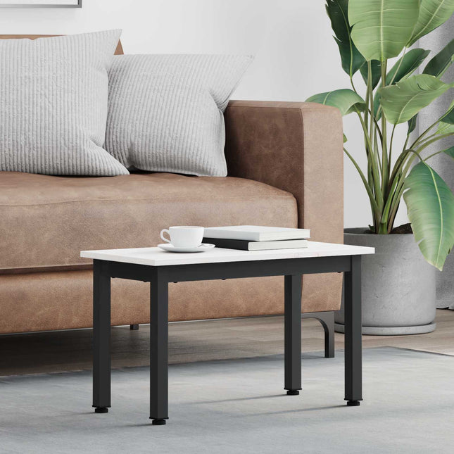 Sofabord Hvid 60 x 30 x 36 cm Massiv fyrretræ