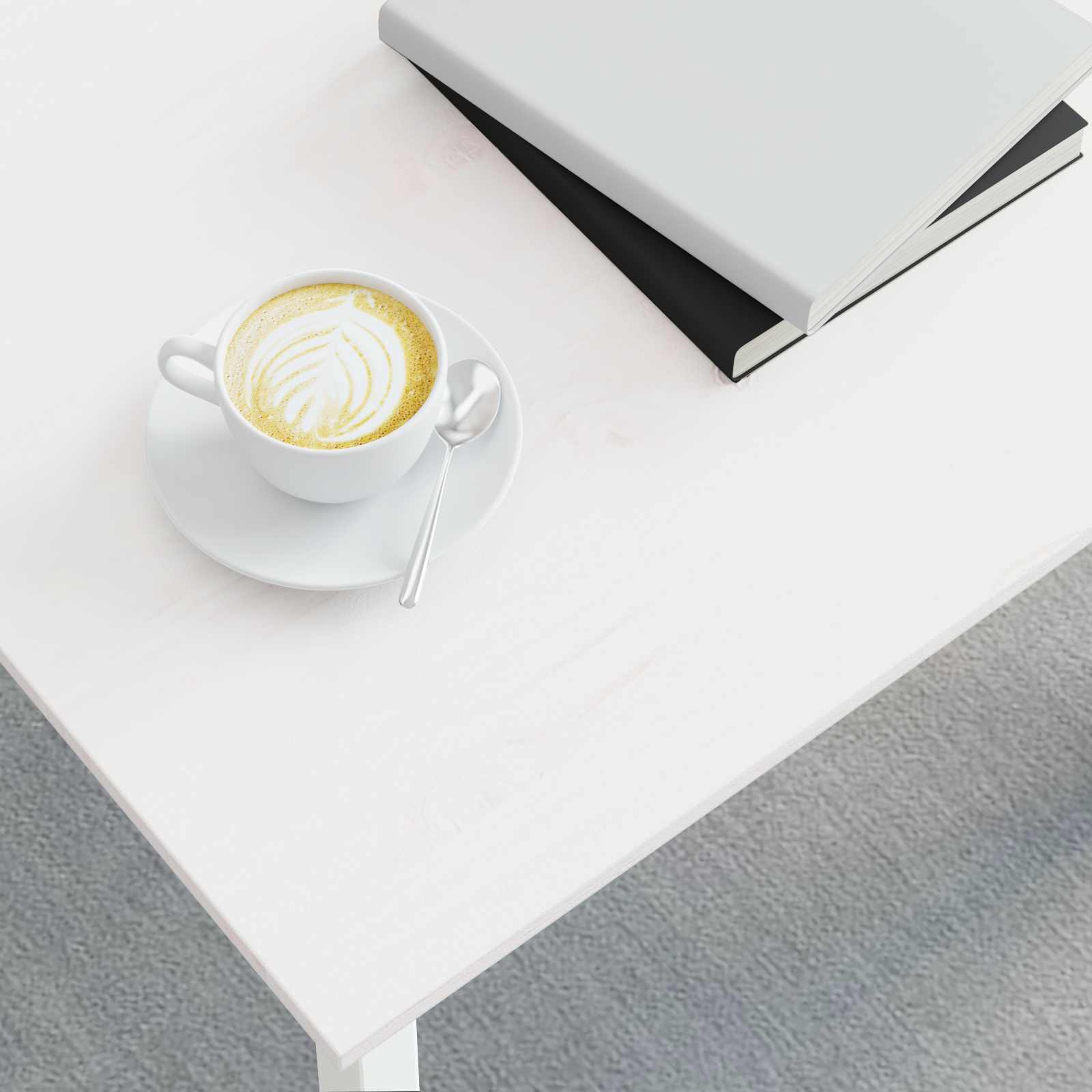 Sofabord Hvid 60 x 30 x 36 cm Massiv fyrretræ