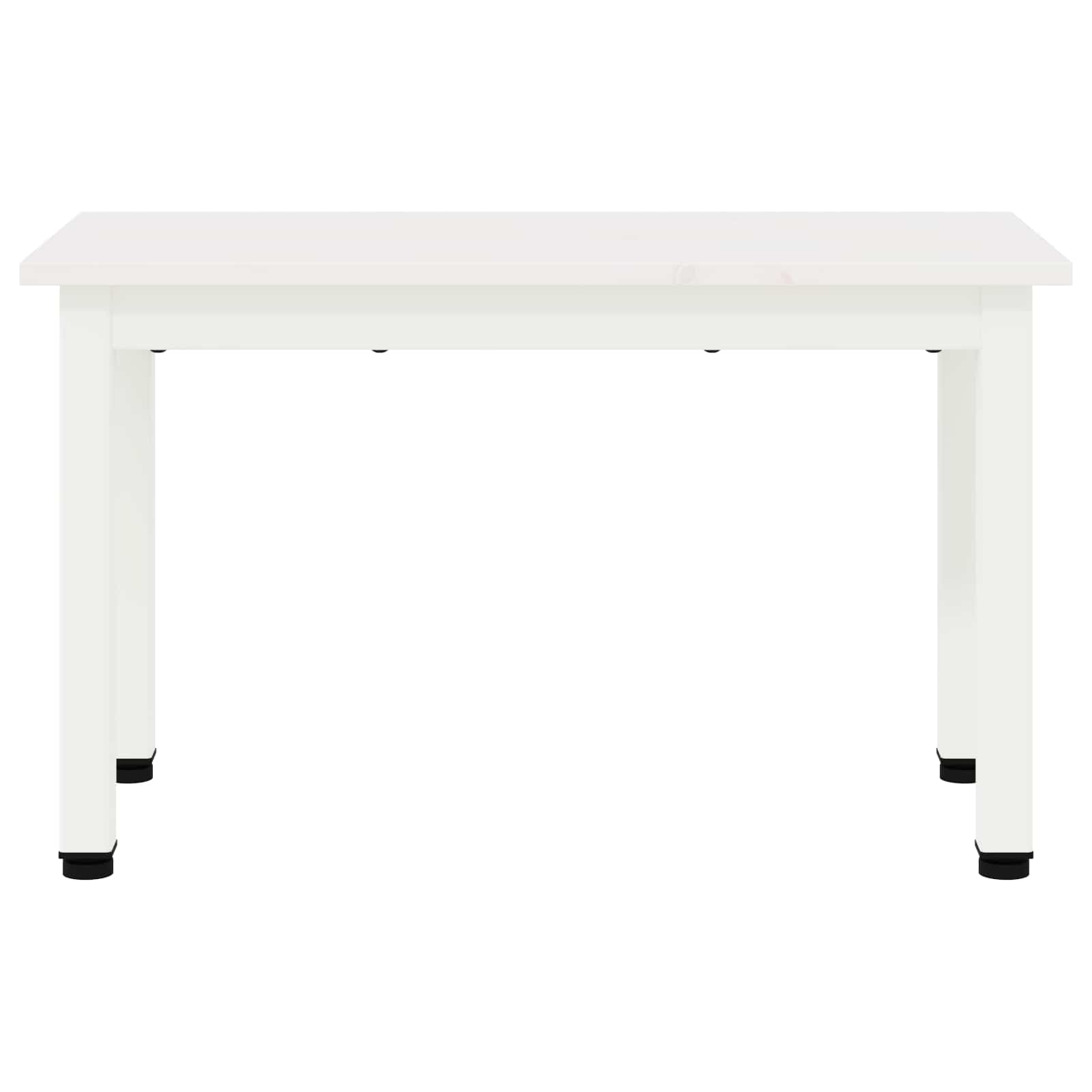 Sofabord Hvid 60 x 30 x 36 cm Massiv fyrretræ