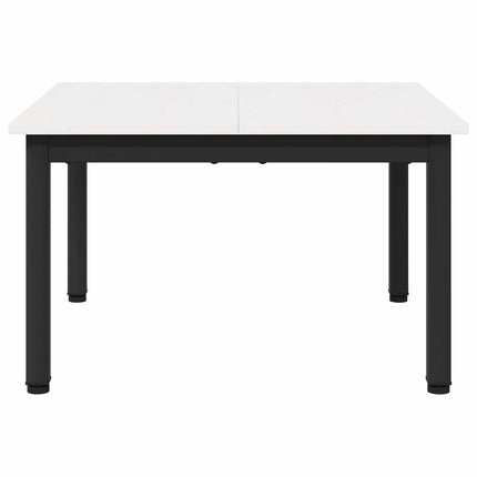 Sofabord Hvid 60 x 60 x 36 cm Massiv fyrretræ