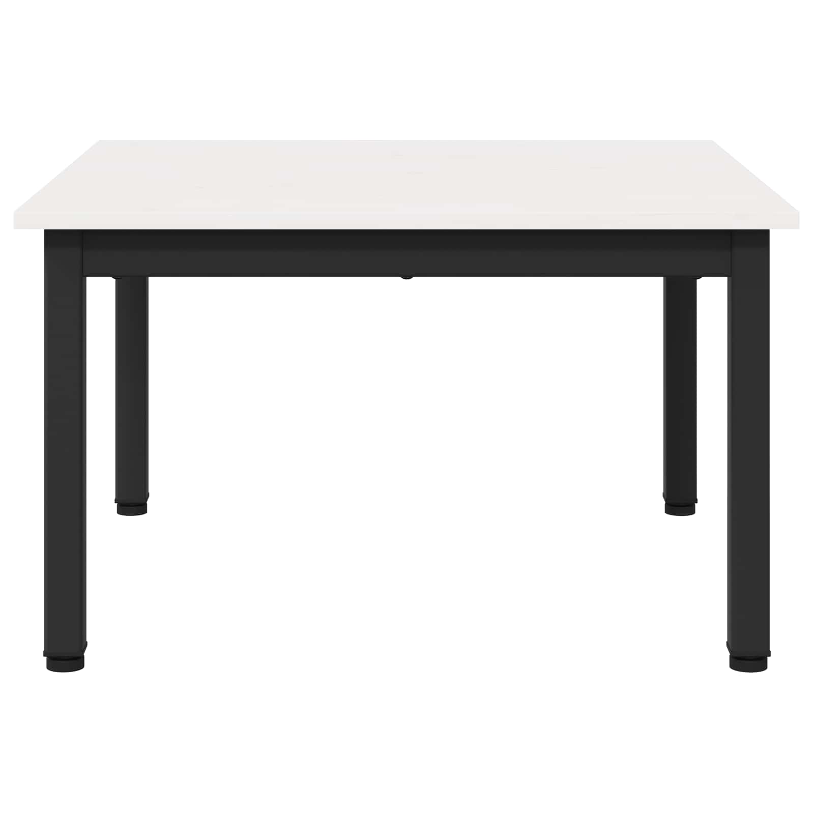 Sofabord Hvid 60 x 60 x 36 cm Massiv fyrretræ