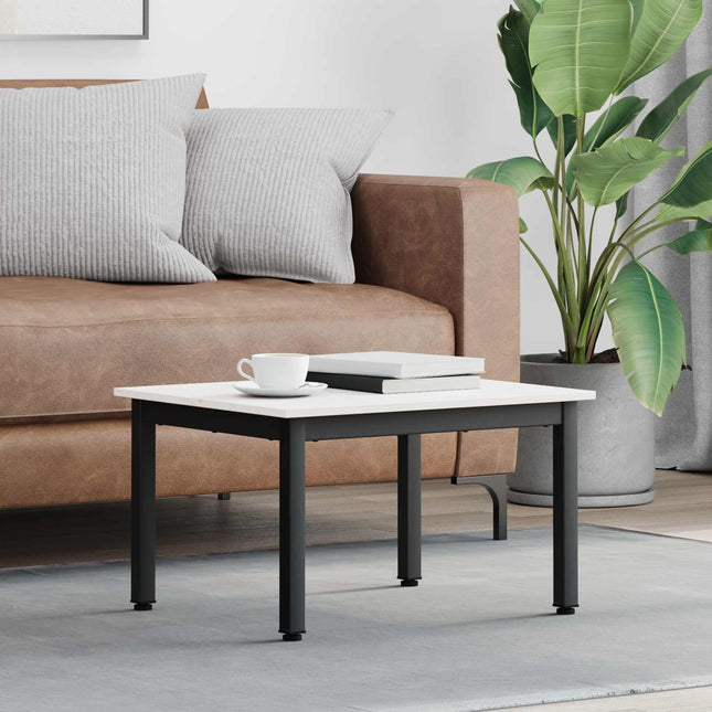 Sofabord Hvid 60 x 50 x 36 cm Massiv fyrretræ