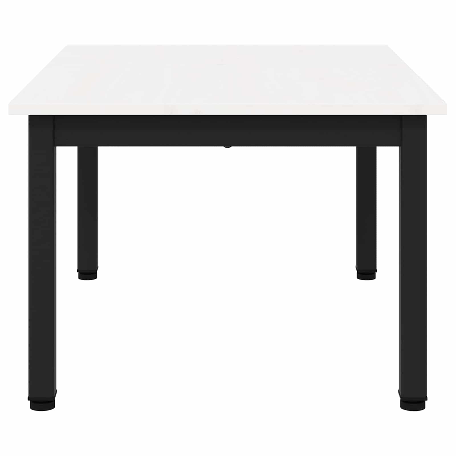 Sofabord Hvid 70 x 50 x 36 cm Massiv fyrretræ