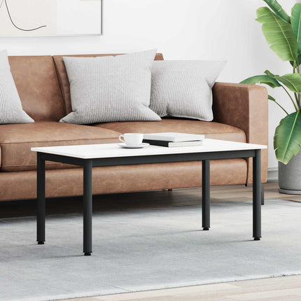 Sofabord Hvid 100 x 50 x 45 cm Massiv fyrretræ