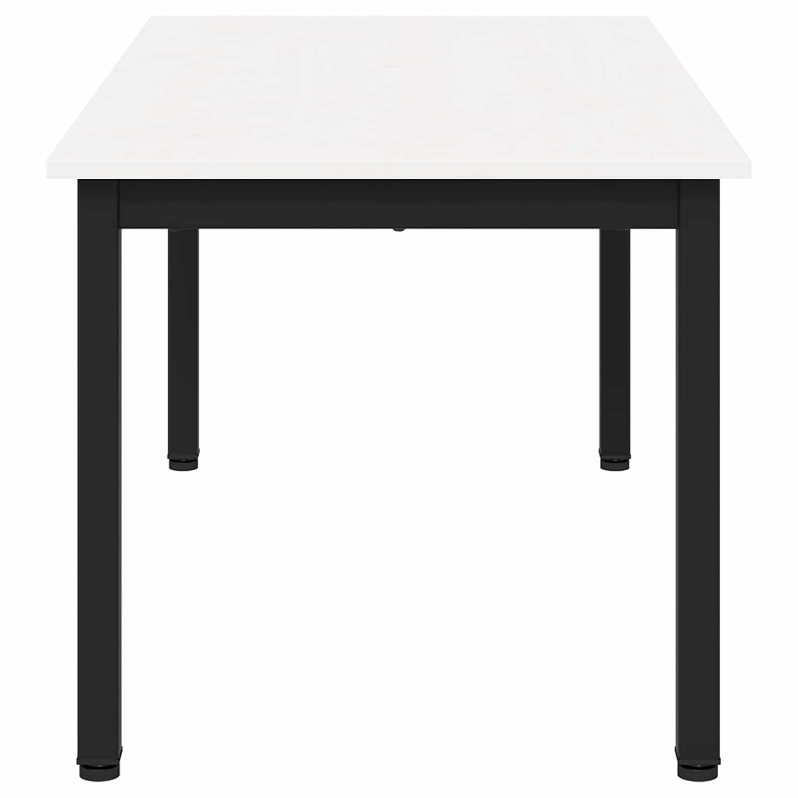 Sofabord Hvid 100 x 50 x 45 cm Massiv fyrretræ